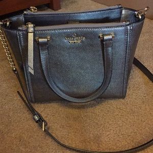 Kate Spade mini Koda crossbody Pewter EUC!!